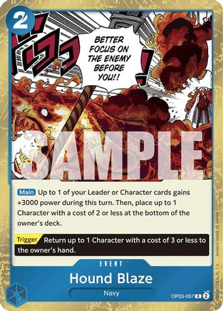 Hound Blaze (Jolly Roger Foil) (OP05-057) - Rare