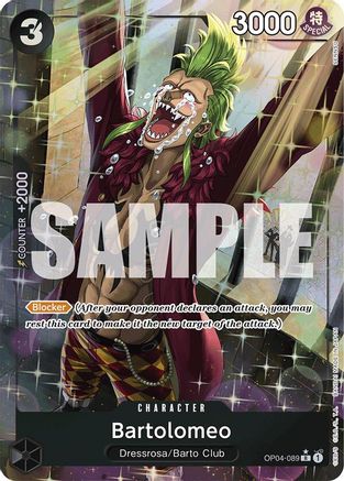 Bartolomeo (OP04-089) (Alternate Art) (OP04-089) - Rare