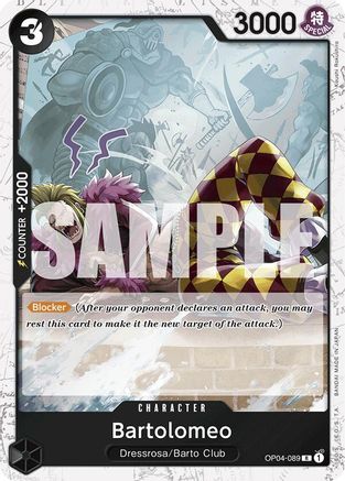 Bartolomeo (OP04-089) (Jolly Roger Foil) (OP04-089) - Rare