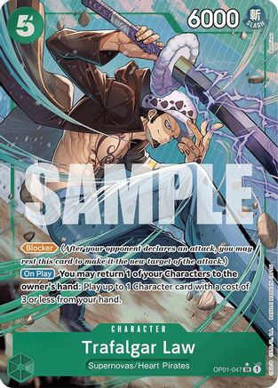 Trafalgar Law (OP01-047) (Alternate Art) (OP01-047) - Super Rare