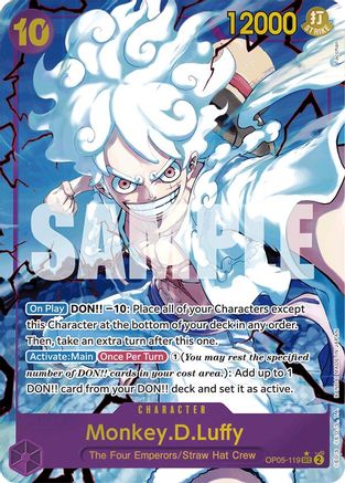 Monkey.D.Luffy (OP05-119) (Alternate Art) (OP05-119) - Secret Rare