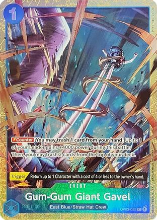 Gum-Gum Giant Gavel (Premium Card Collection -Best Selection Vol. 2-) (OP03-055)  -  Common