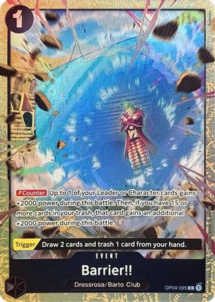 Barrière!! (Collection de cartes Premium -Meilleure sélection Vol. 2-) (OP04-095) - Commune