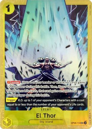El Thor (Collection de cartes Premium -Best Selection Vol. 2-) (OP05-114) - Peu commune