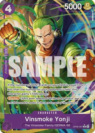 Vinsmoke Yonji (OP06-067) (Alternate Art) (OP06-067) - Rare