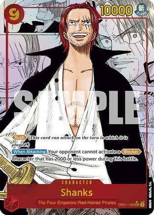 Shanks (Manga) (OP01-120) - Secret Rare