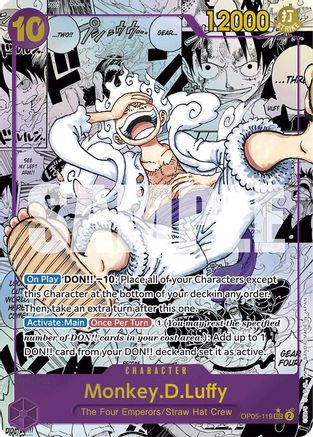 Monkey.D.Luffy (OP05-119) (Manga) (OP05-119) - Secret Rare