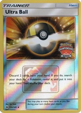 Ultra Ball - 135/149 (Europe Championships)  - Promo - Reverse Holofoil