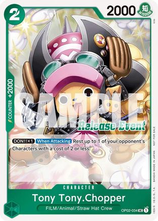 Tony Tony.Chopper (ST15 - ST20 Release Event Winner Pack) (OP02-034)  -  Uncommon