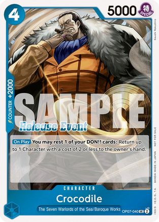 Crocodile (Pack du vainqueur de l'événement de sortie ST15 - ST20) (OP07-040) - Peu commun