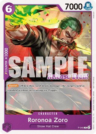 Roronoa Zoro (ST15 - ST20 Release Event Pack) (P-045)  -  Promo