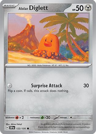 Alolan Diglett - 122/191 - Common - Normal