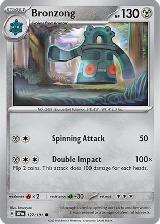 Bronzong - 127/191 - Common - Reverse Holofoil
