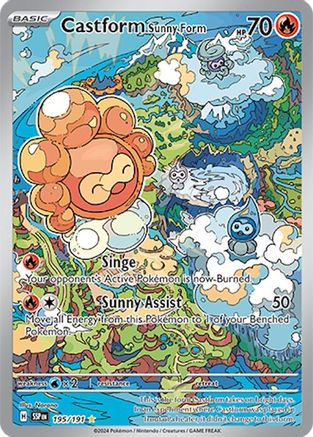 Castform Sunny Form - 195/191  - Illustration Rare - Holofoil