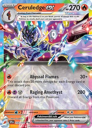 Ceruledge ex - 036/191 - Double Rare - Holofoil