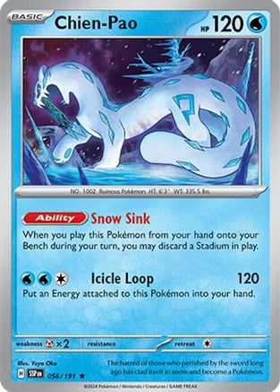 Chien-Pao - 056/191 - Rare - Holofoil