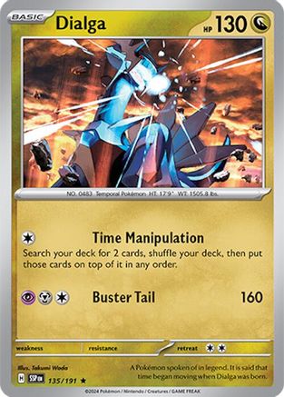 Dialga - 135/191 - Rare - Holofoil