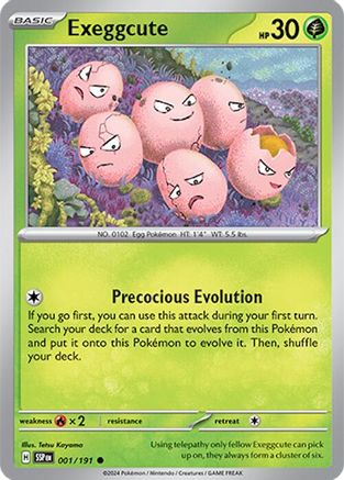 Exeggcute - 001/191  - Common - Reverse Holofoil