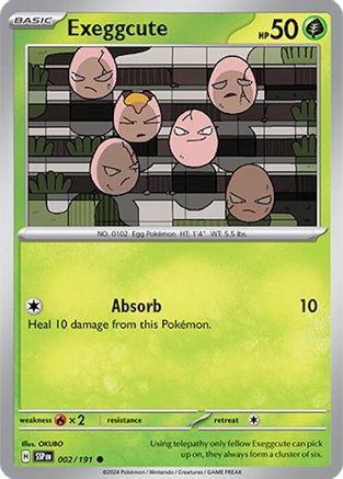 Exeggcute - 002/191  - Common - Reverse Holofoil