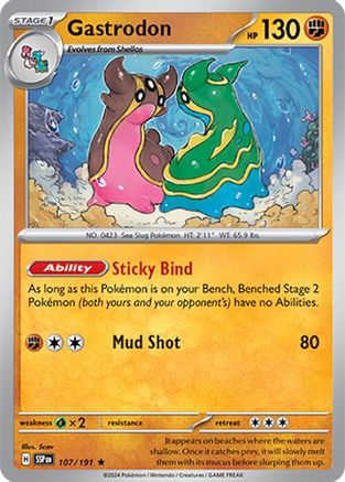 Gastrodon - 107/191 - Rare - Reverse Holofoil