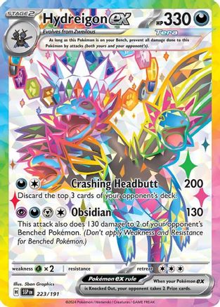 Hydreigon ex - 223/191  - Ultra Rare - Holofoil