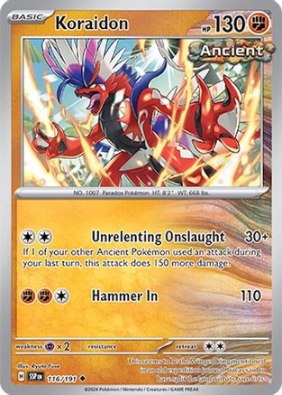 Koraidon - 116/191 - Uncommon - Normal