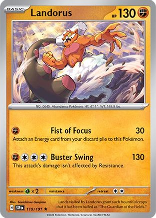 Landorus - 110/191 - Rare - Holofoil