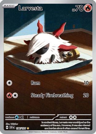 Larvesta - 196/191  - Illustration Rare - Holofoil