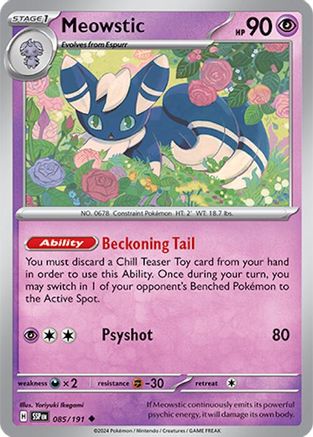 Meowstic - 085/191 - Uncommon - Reverse Holofoil