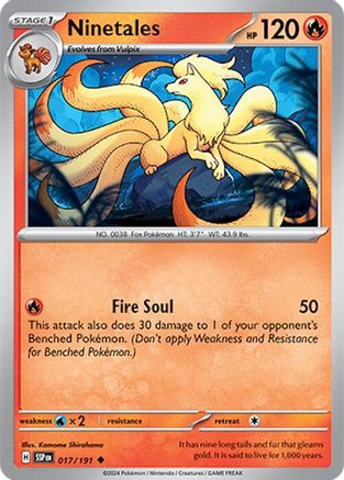 Ninetales - 017/191 - Uncommon - Reverse Holofoil