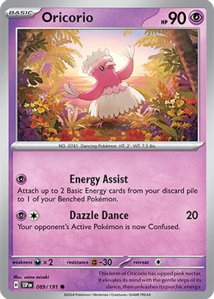 Oricorio - 089/191  - Common - Reverse Holofoil