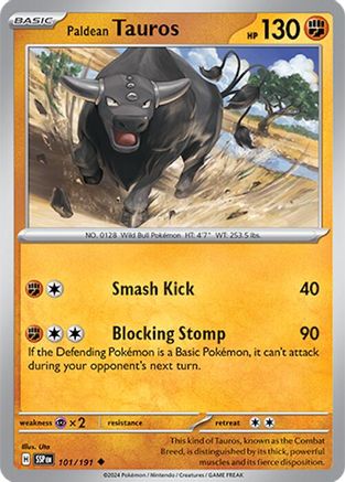 Paldean Tauros - 101/191  - Uncommon - Reverse Holofoil