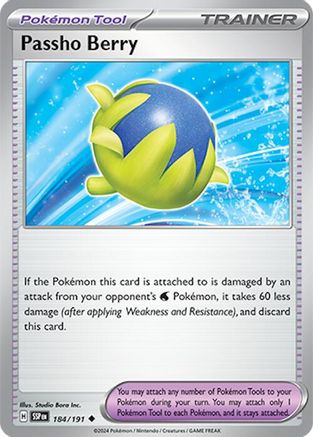Passho Berry - 184/191 - Uncommon - Reverse Holofoil