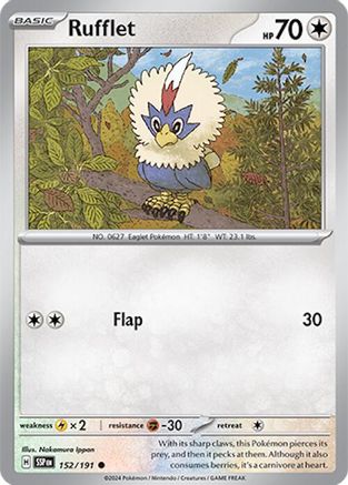 Rufflet - 152/191 - Common - Reverse Holofoil