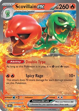 Scovillain ex - 037/191 - Double Rare - Holographique