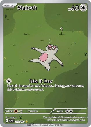 Slakoth - 212/191  - Illustration Rare - Holofoil