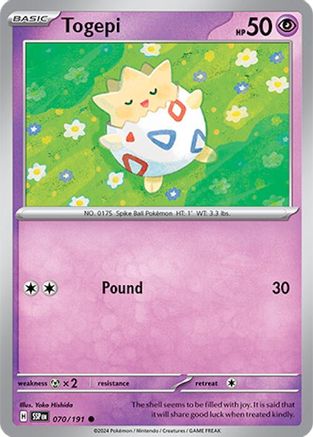 Togepi - 070/191 - Common - Reverse Holofoil