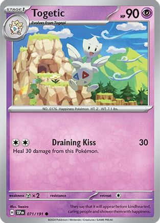 Togetic - 071/191 - Common - Reverse Holofoil