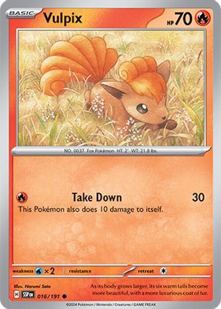 Vulpix - 016/191 - Common - Normal