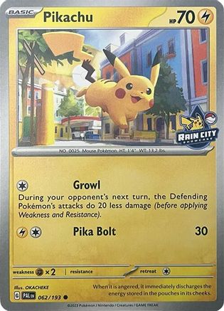 Pikachu (Rain City Showcase) - 062 - Promo - Normal