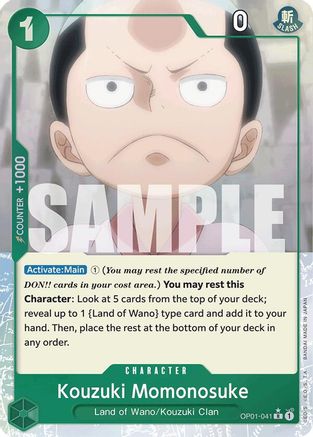 Kouzuki Momonosuke (Full Art) (OP01-041) - Rare