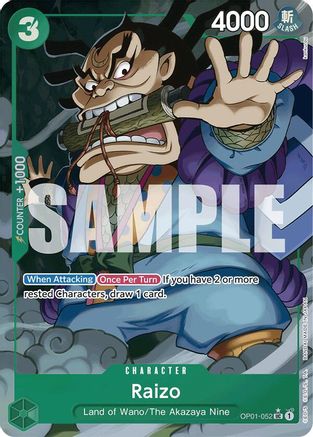 Raizo (Full Art) (OP01-052) - Peu commune