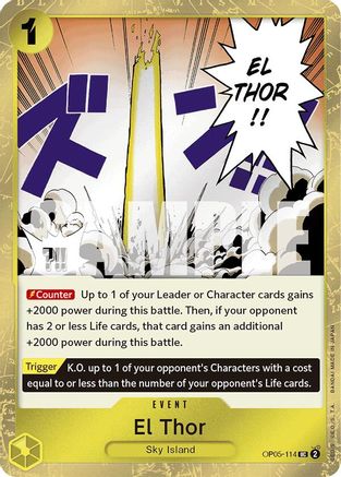El Thor (Holo brillante Jolly Roger) (OP05-114) - Peu commun