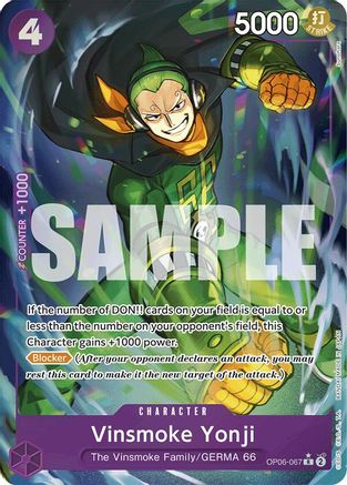 Vinsmoke Yonji (OP06-067) (Full Art) (OP06-067) - Rare