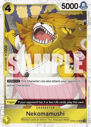 Nekomamushi (Jolly Roger Foil) (OP06-110) - Uncommon