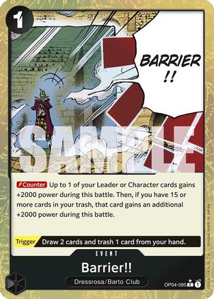 Barrier!! (Textured Foil) (OP04-095) - Common