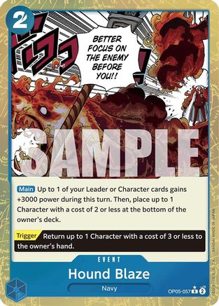 Hound Blaze (Textured Foil) (OP05-057) - Rare