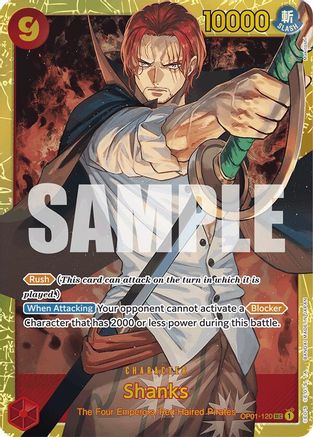 Shanks (OP01-120) (Réédition) (OP01-120) - Secret Rare