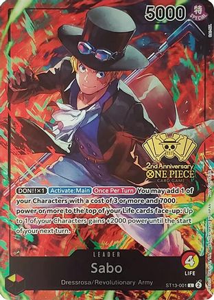 Sabo (Tournoi 2ème Anniversaire) (ST13-001)  -  Leader