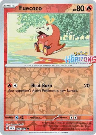 Fuecoco - 029/191  - Common - Reverse Holofoil